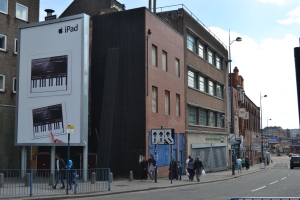 The frontages of Birmingham's surviving burgages located in Digbeth just off Park Street. 